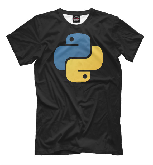 Футболка для мальчиков с изображением Python цвета Белый