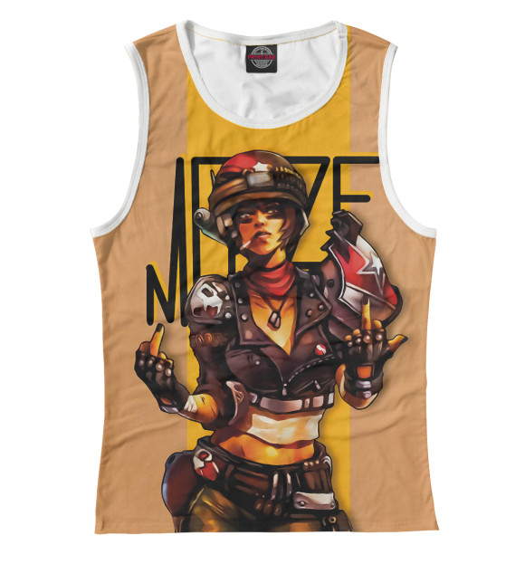 Майка для девочки с изображением Borderlands цвета Белый