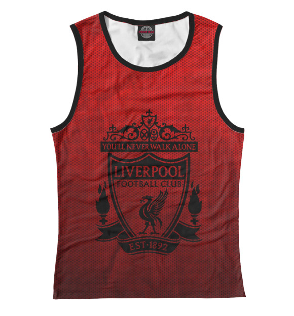 Майка для девочки с изображением Liverpool / Ливерпуль цвета Белый