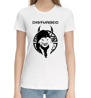 Хлопковая футболка для девочек Disturbed
