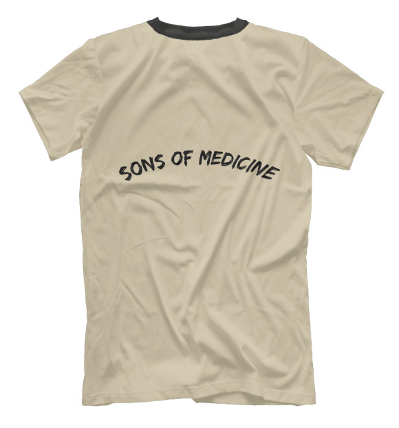 Футболка для мальчиков с изображением Sons of medicine цвета Белый