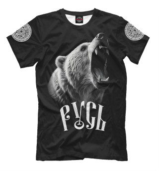 Мужская футболка Медведь - Русь
