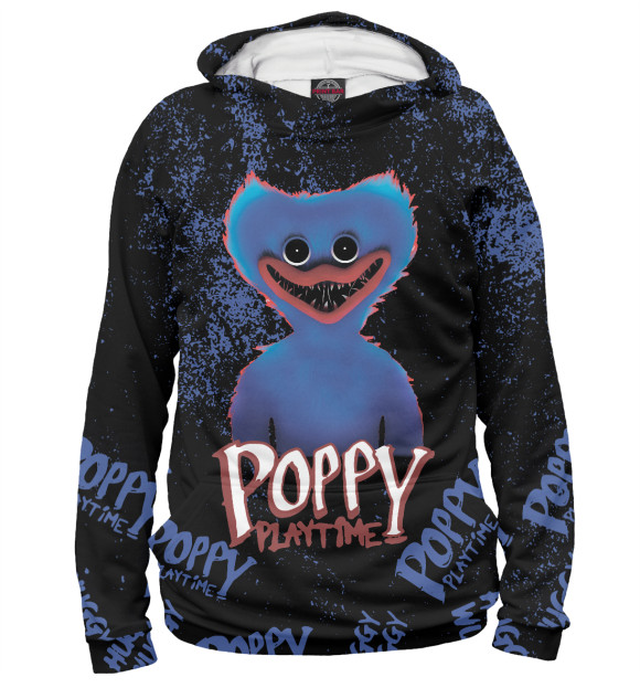 Женское худи с изображением Poppy Playtime цвета Белый