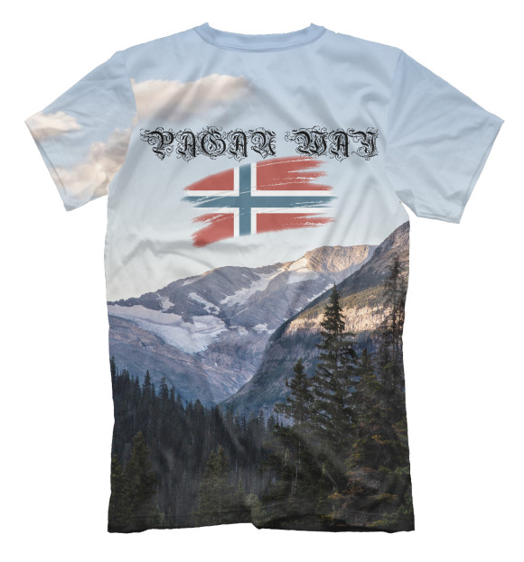 Футболка для мальчиков с изображением Компас Рун / IN NORWAY цвета Белый