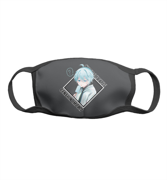 Маска тканевая с притом Чун Юнь. Геншин импакт цвета Белый Маска тканевая с изображением Чун Юнь. Геншин импакт цвета Белый