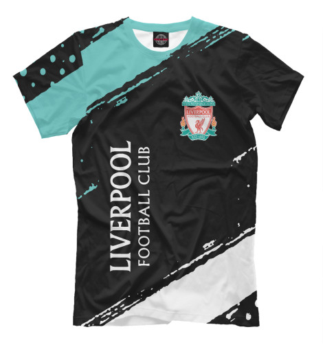 футболки print bar liverpool fc glitch фигуры Футболки Print Bar Liverpool | краска