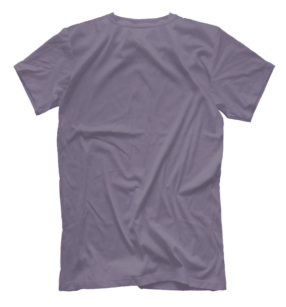 Мужская футболка с изображением Кот-единорог на радуше цвета Белый