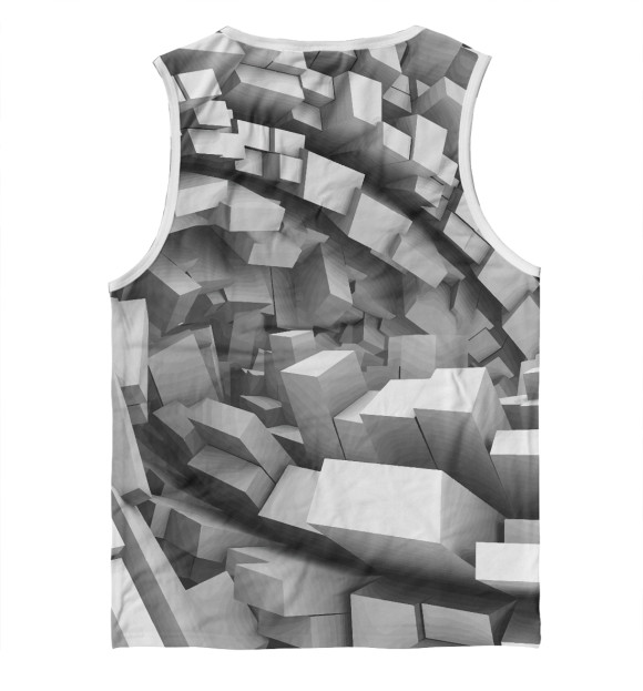 Майка для мальчика с изображением 3D pattern цвета Белый