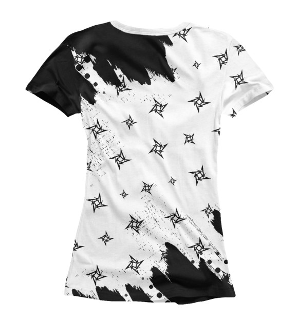 Женская футболка с изображением Metallica / Металлика цвета Белый