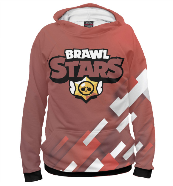 Женское худи с изображением Brawl Stars цвета Белый