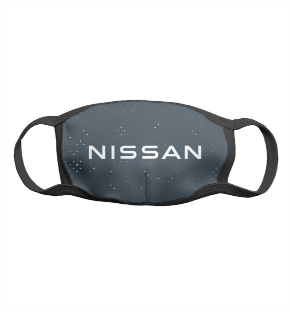 Маска тканевая с изображением Nissan / Ниссан цвета Белый