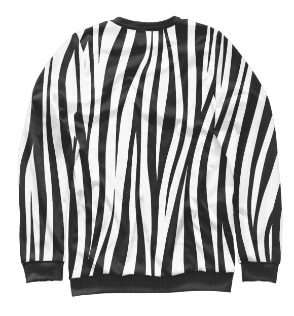 Свитшот для девочек с изображением Zebra цвета Белый