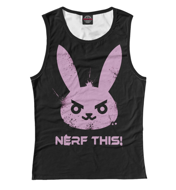 Майка для девочки с изображением Overwatch цвета Белый