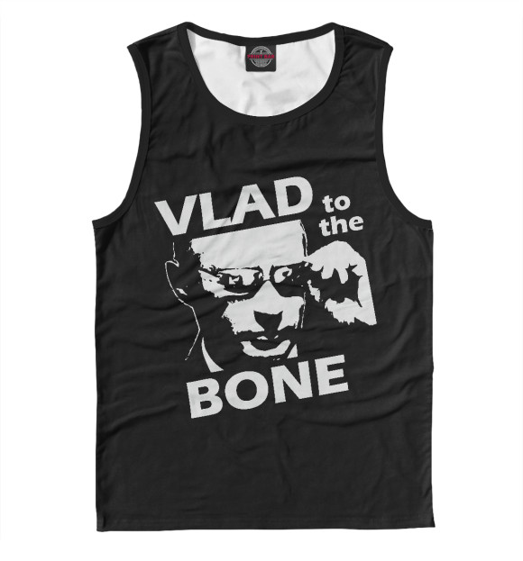 Мужская майка с изображением Vlad To The Bone цвета Белый