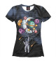 Женская футболка Космонавт и планеты