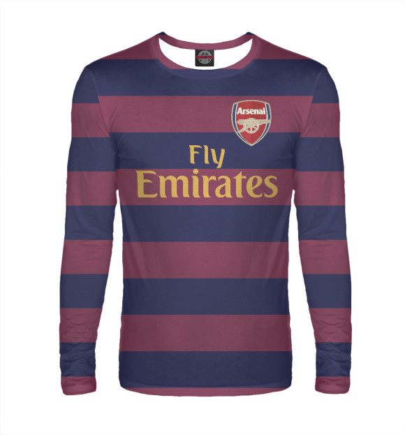 Мужской лонгслив с изображением Arsenal цвета Белый