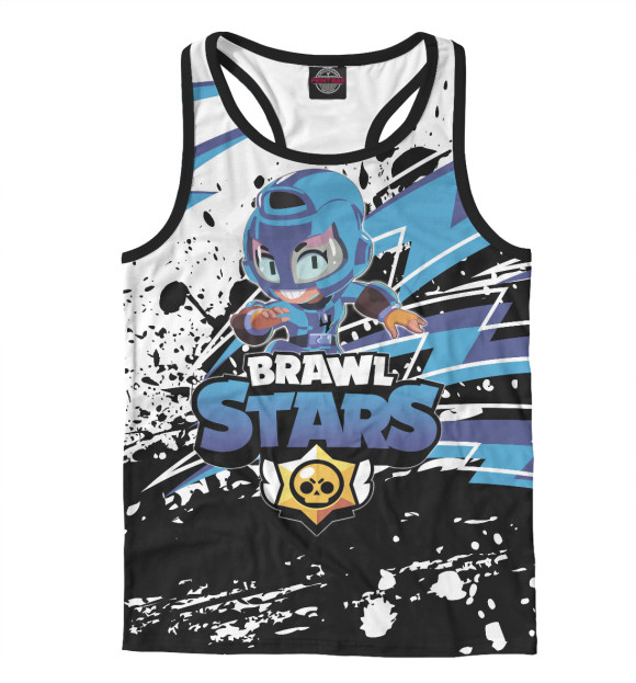 Мужская майка-борцовка с изображением Max цвета Белый