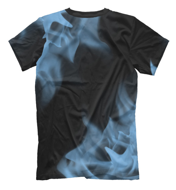 Мужская футболка с изображением Manchester City | Огонь цвета Белый