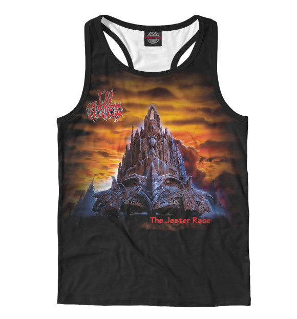 Мужская майка-борцовка с изображением In Flames цвета Белый