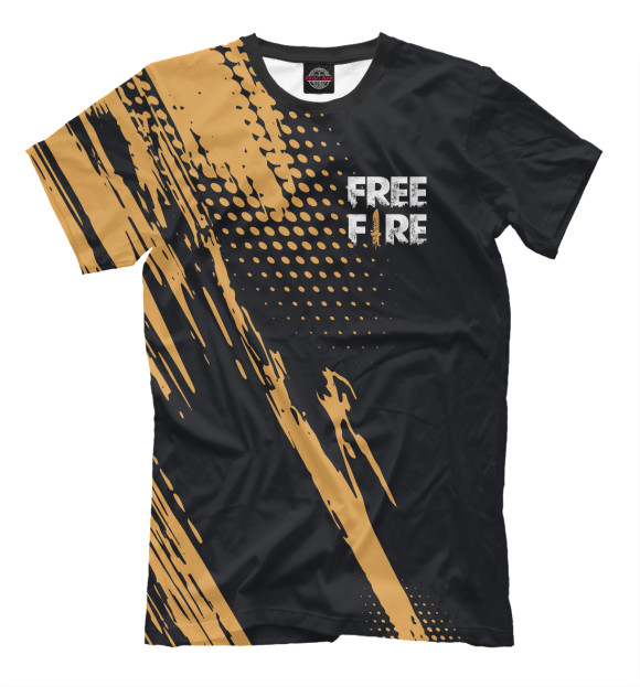 Футболка для мальчиков с изображением Free Fire. цвета Белый