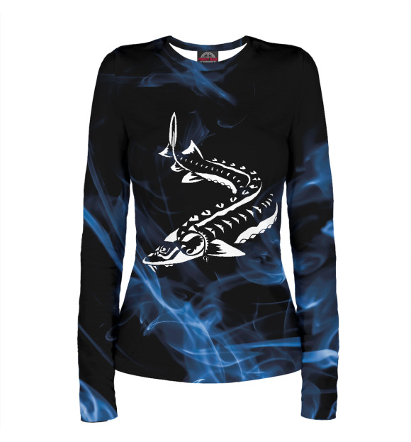 Женский лонгслив с изображением Tribal NEW цвета Белый