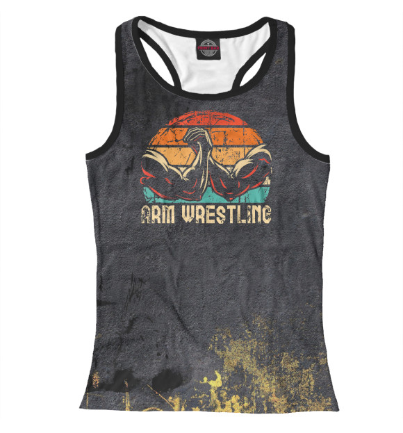 Женская майка-борцовка с изображением The Sounds Arm Wrestling цвета Белый