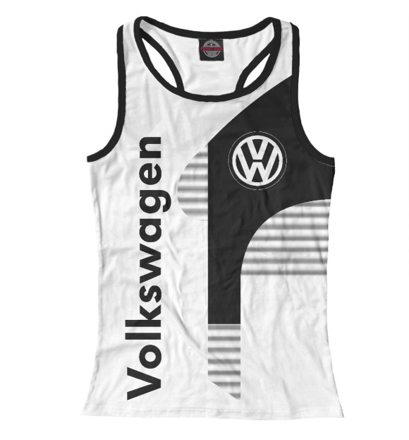 Женская майка-борцовка с изображением Volkswagen цвета Белый