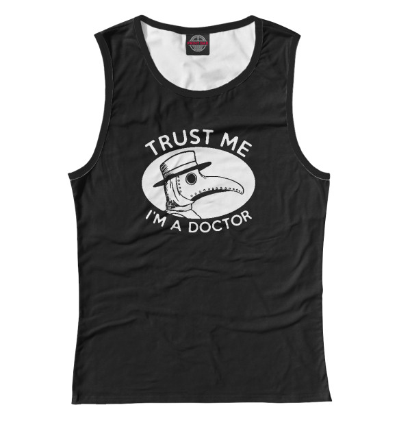 Майка для девочки с изображением Доверься мне цвета Белый