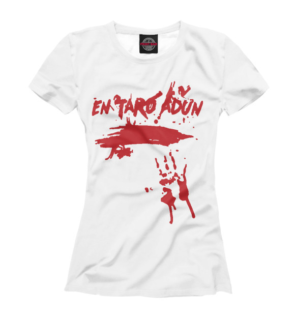 Женская футболка с притом Hard Play En Taro Adun цвета Белый Женская футболка с изображением Hard Play En Taro Adun цвета Белый