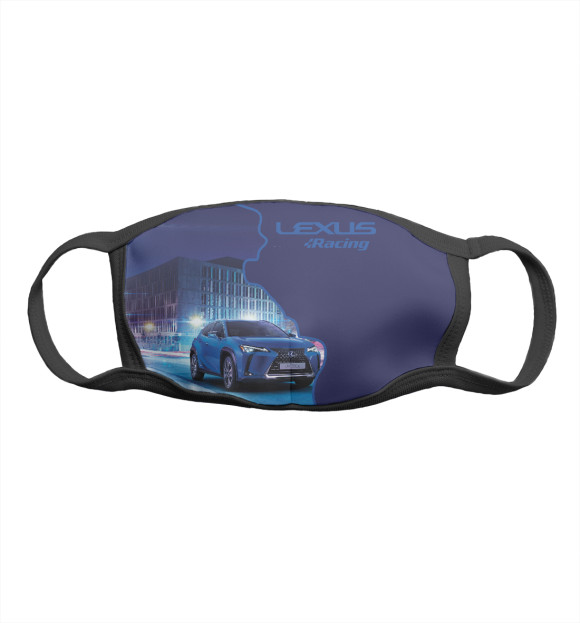 Маска тканевая с изображением Lexus цвета Белый