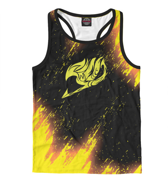 Мужская майка-борцовка с изображением Fairy Tail цвета Белый