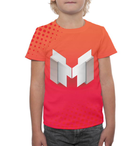 Футболка для мальчиков с изображением Marmok цвета Белый