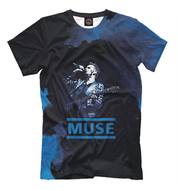 Мужская футболка с изображением Muse цвета Белый