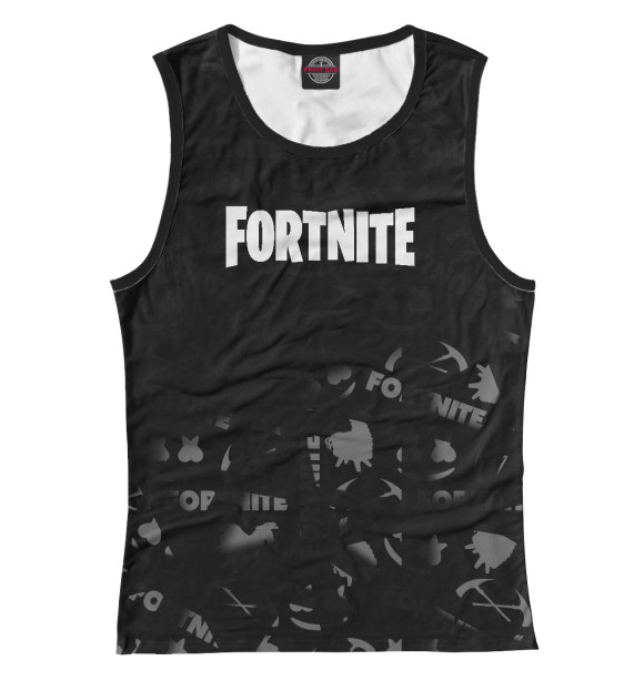 Женская майка с изображением Fortnite цвета Белый