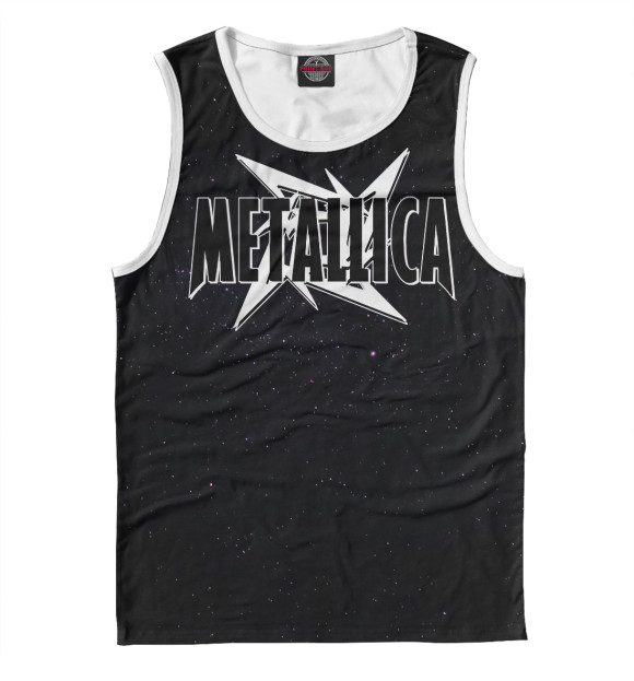 Мужская майка с изображением Metallica цвета Белый