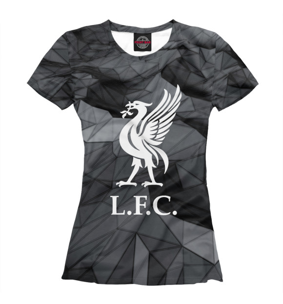 Футболка для девочек с изображением Liverpool / Ливерпуль цвета Белый