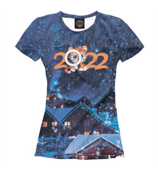 Женская футболка Новый год 2022 - год тигра