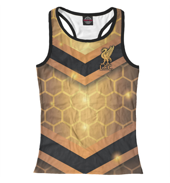 Женская майка-борцовка с изображением Liverpool F.C. цвета Белый