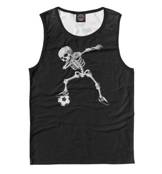 Мужская майка Dabbing Skeleton Soccer