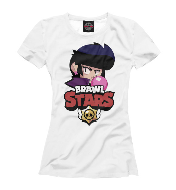 Женская футболка с изображением Brawl Stars Bibi цвета Белый