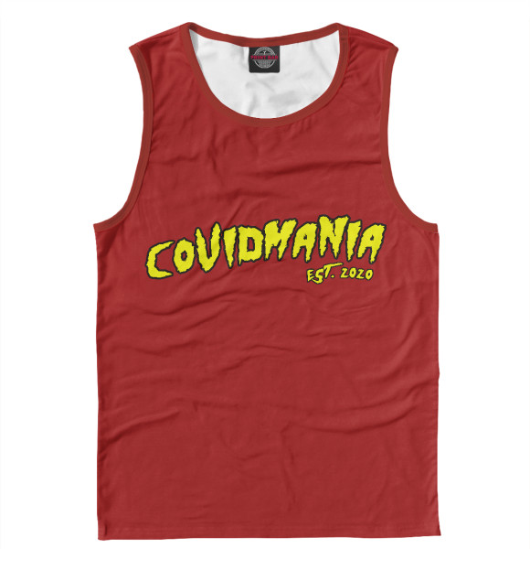 Майка для мальчика с изображением Covidmania цвета Белый