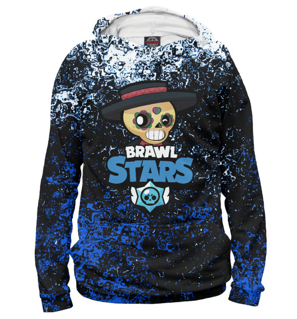 Мужское худи с изображением Brawl Stars цвета Белый