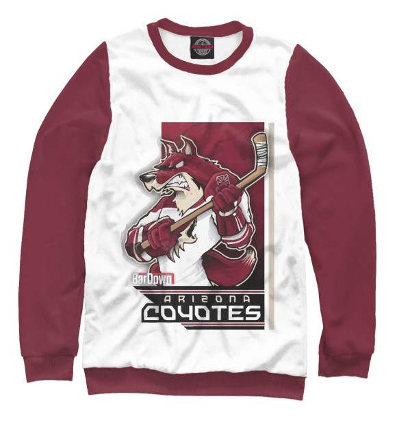 Свитшот для девочек с изображением Arizona Coyotes цвета Белый