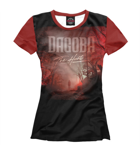 Футболка для девочек с изображением Dagoba цвета Белый