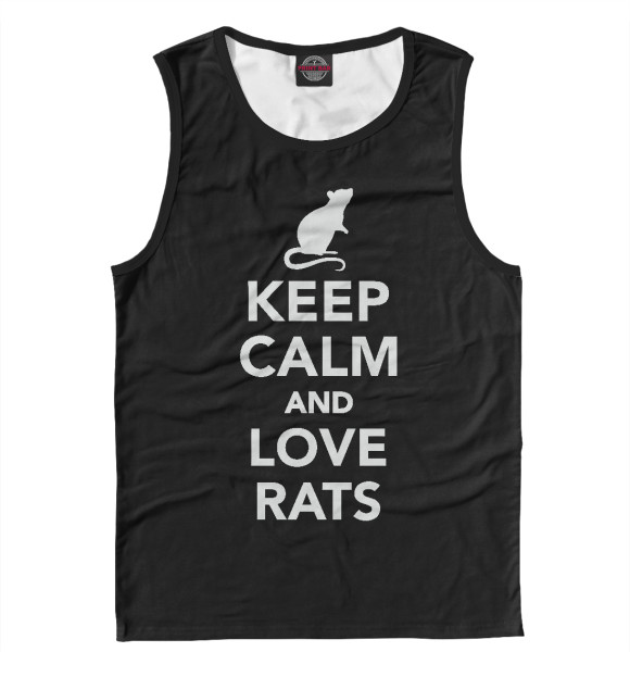 Майка для мальчика с изображением Love Rats цвета Белый