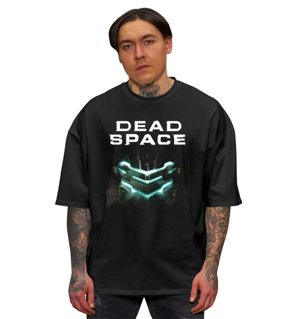 Мужская футболка оверсайз с изображением Dead Space цвета Черный