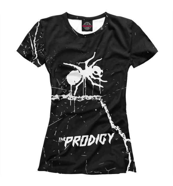 Футболка для девочек с изображением The Prodigy цвета Белый