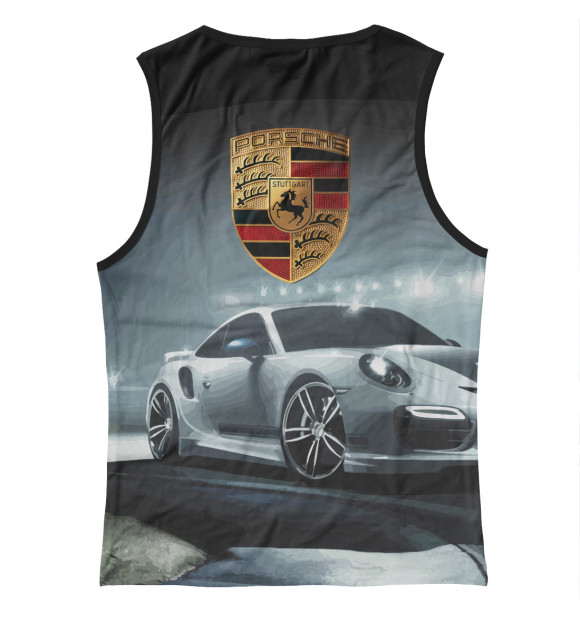 Женская майка с изображением Porsche цвета Белый