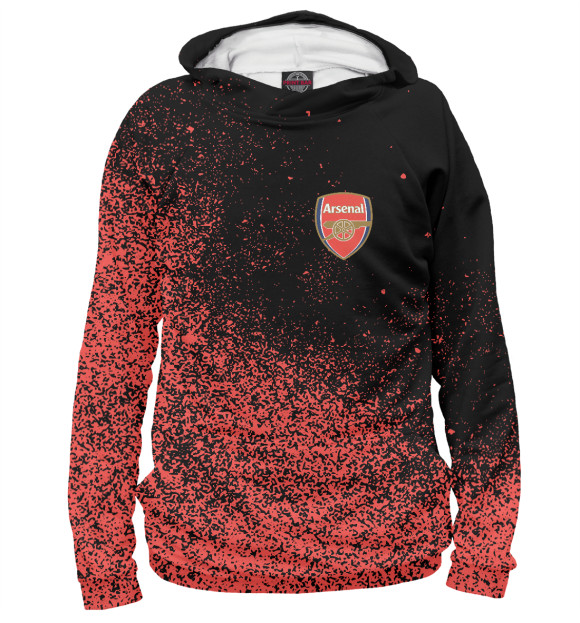 Мужское худи с изображением Arsenal цвета Белый