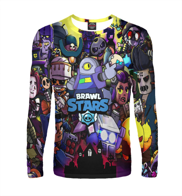 Мужской лонгслив с притом Ricochet цвета Белый Мужской лонгслив с изображением Ricochet цвета Белый